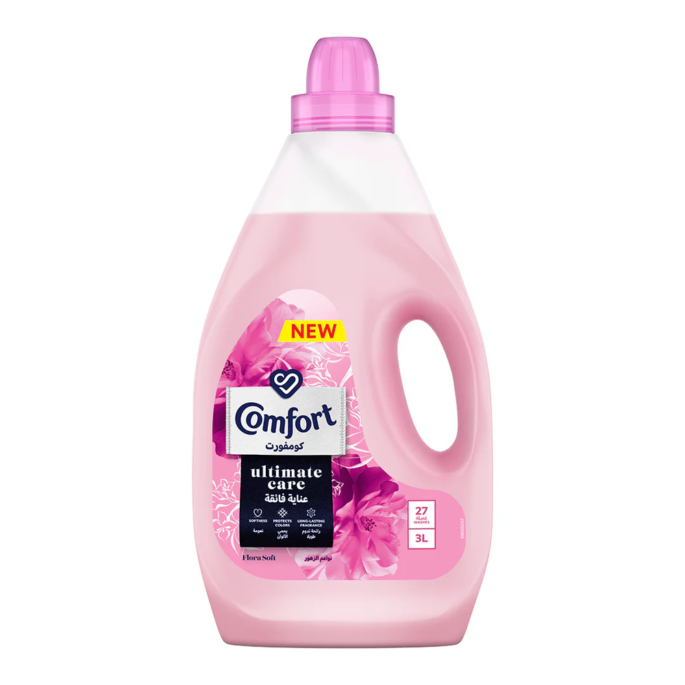 Comfort Comfort Ultimate Care Pink Flora Soft Fabric Softener 3L | 99633 - Home & Kitchen - Lebanon