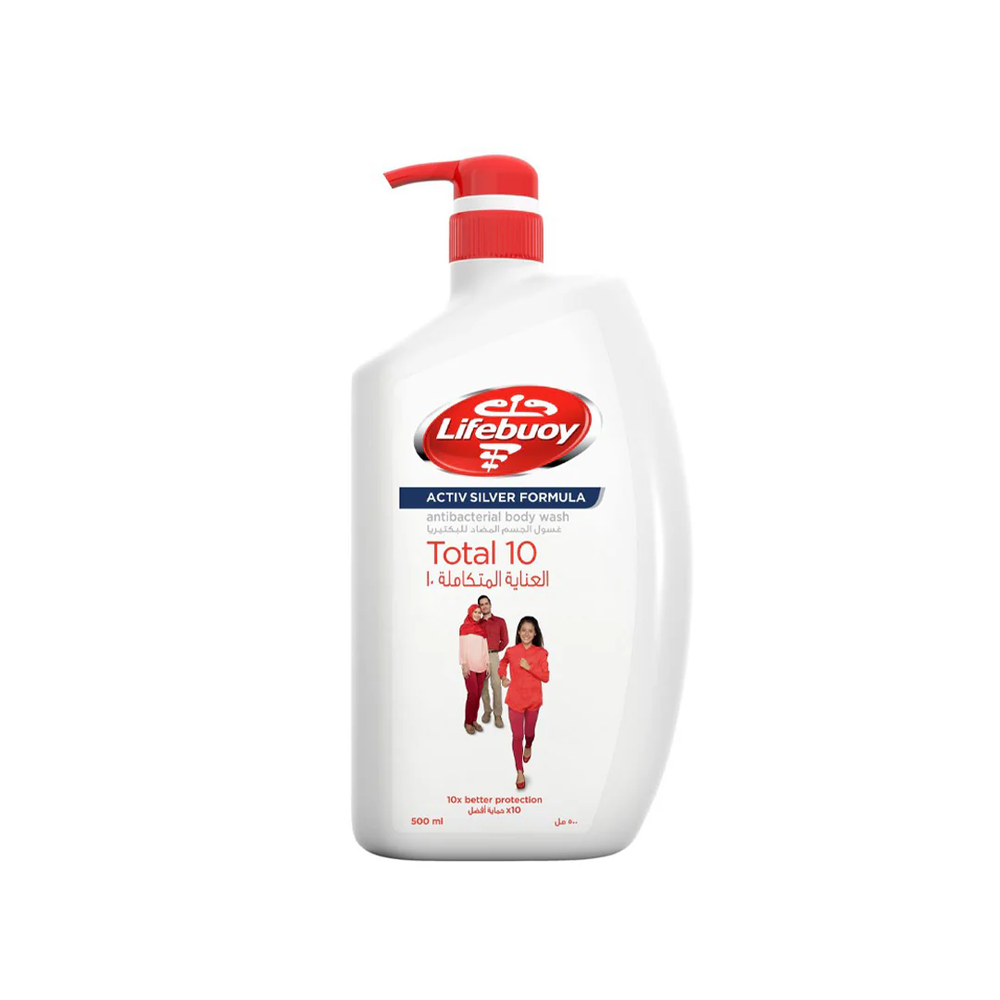 Lifebuoy Lifebuoy Total Antibacterial Body Wash 500ml | 220923 - Beauty & Personal Care - Lebanon