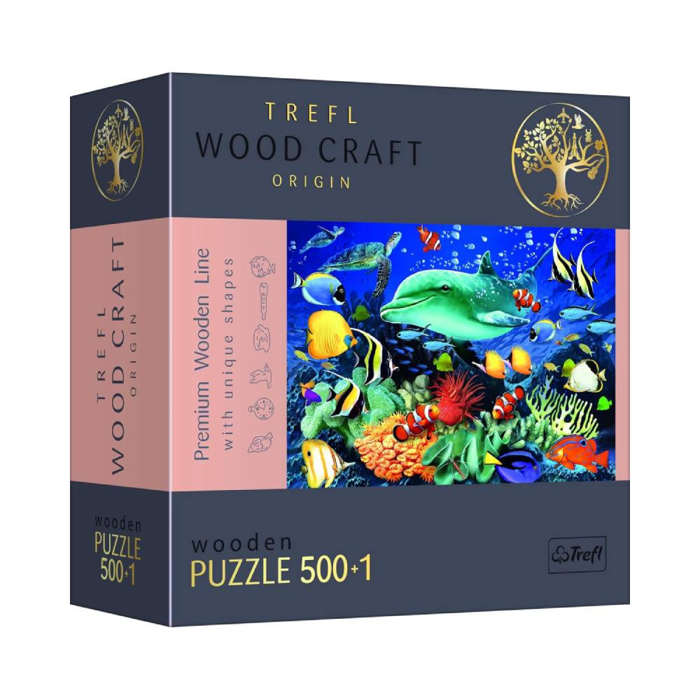 Trefl Trefl Wood Craft Sea Life 501-Piece Wooden Puzzle | 20153 - Toys & Games - Lebanon