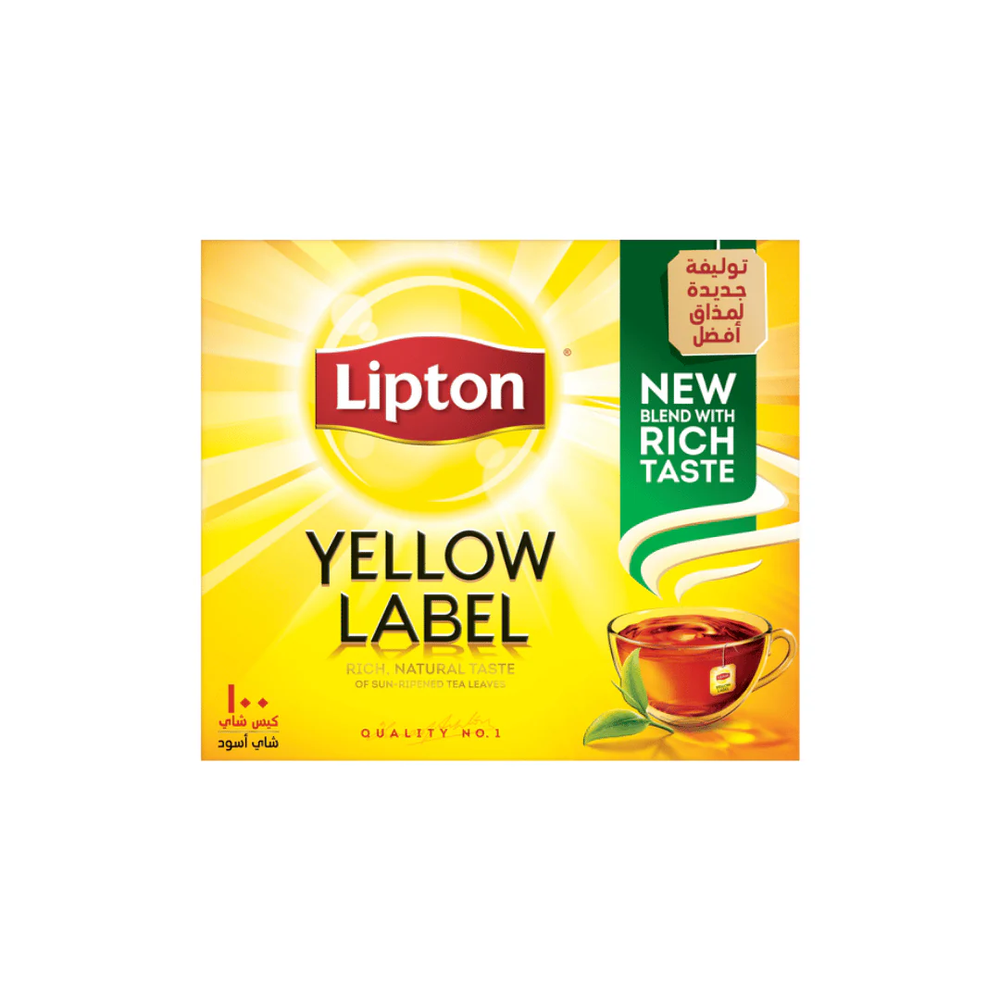 Lipton Lipton Yellow Label Black Tea 100 Tea Bags | 255425 - Home & Kitchen - Lebanon
