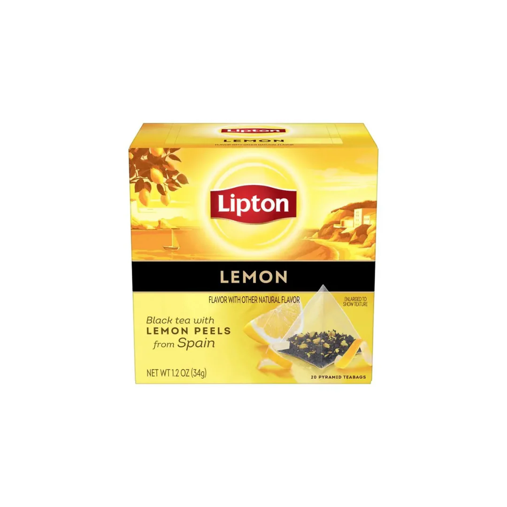 Lipton Lipton Lemon Black Tea Pyramid 20 Tea Bags | 284387 - Home & Kitchen - Lebanon