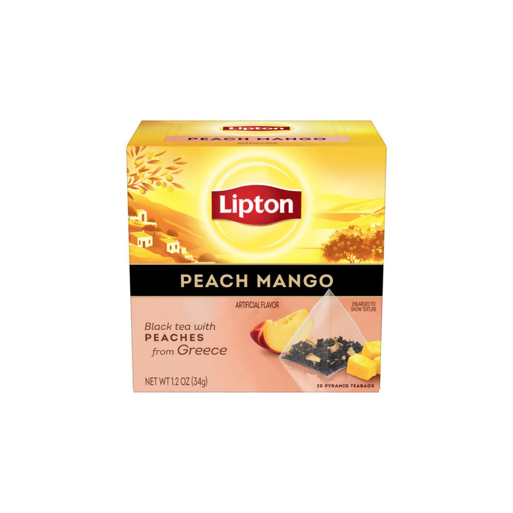 Lipton Lipton Peach Mango Black Tea Pyramid 20 Tea Bags | 284389 - Home & Kitchen - Lebanon