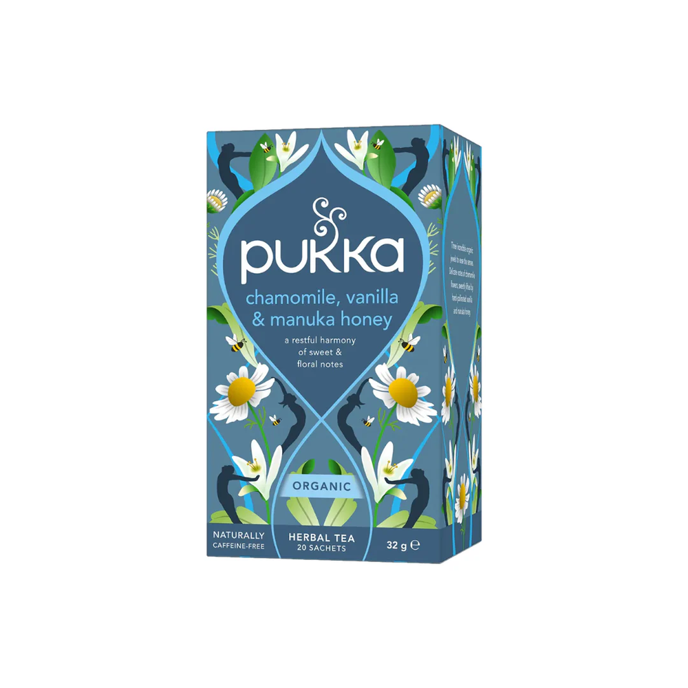 PUKKA Pukka Organic Chamomile, Vanilla & Manuka Honey Herbal Tea 20 Tea Bags | 298016 - Home & Kitchen - Lebanon