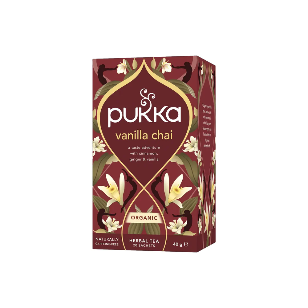 PUKKA Pukka Organic Vanilla Chai Herbal Tea 20 Tea Bags | 298018 - Home & Kitchen - Lebanon