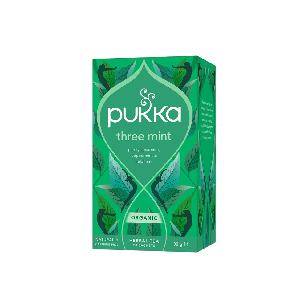 PUKKA Pukka Organic Three Mint Herbal Tea 20 Tea Bags | 298019 - Home & Kitchen - Lebanon
