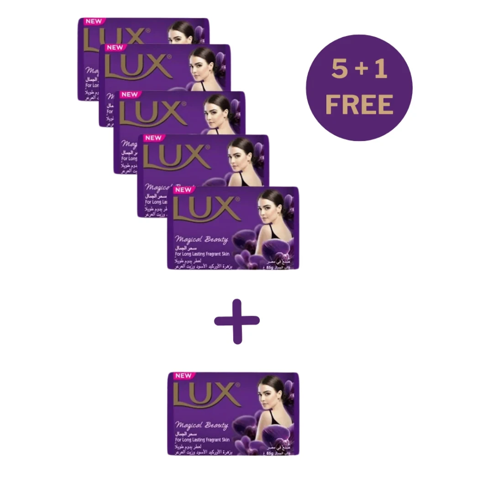 LUX Lux Magical Beauty Bar Soap 75g 5 + 1 Free | 272689 - Beauty & Personal Care - Lebanon