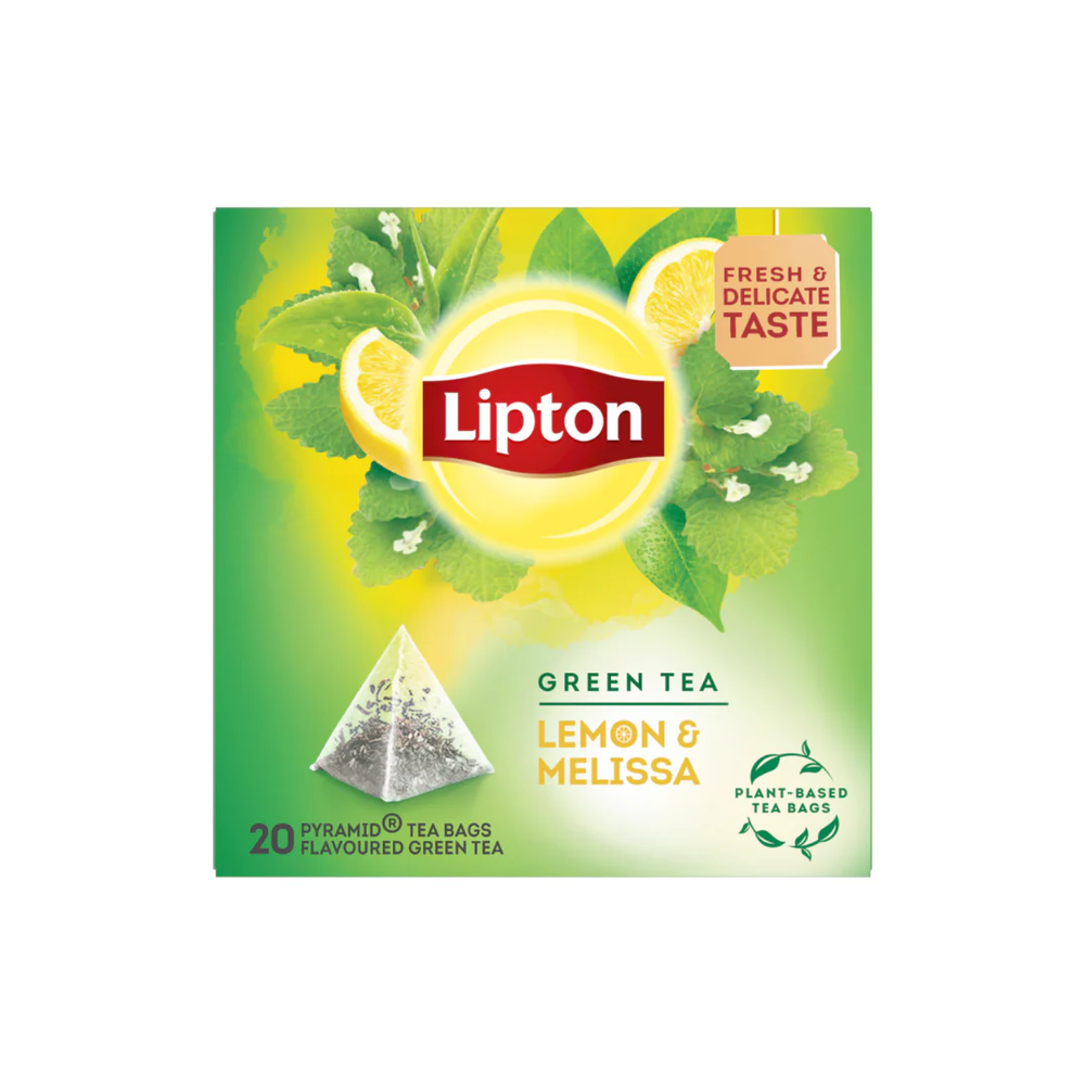 Lipton Lipton Lemon & Melissa Green Tea Pyramid 20 Tea Bags | 293687 - Home & Kitchen - Lebanon
