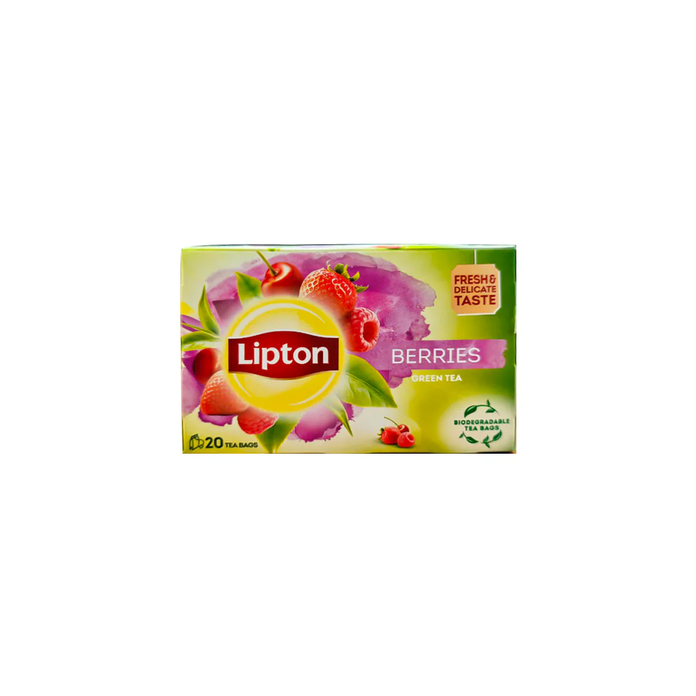 Lipton Lipton Berries Green Tea 20 Tea Bags | 293689 - Home & Kitchen - Lebanon