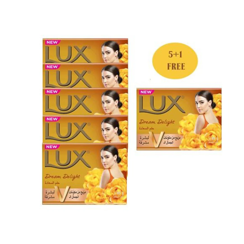 LUX Lux Dream Delight 2-in-1 Bar Soap 75g 5 + 1 Free | 272690 - Beauty & Personal Care - Lebanon