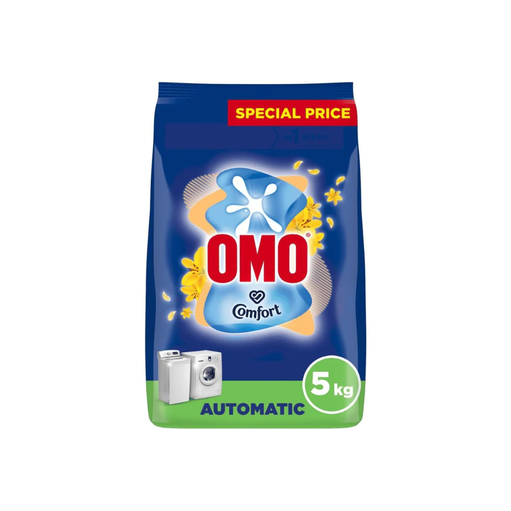Omo Omo Touch of Comfort Anti Bacterial Laundry Powder 5kg | 273502 - Home & Kitchen - Lebanon