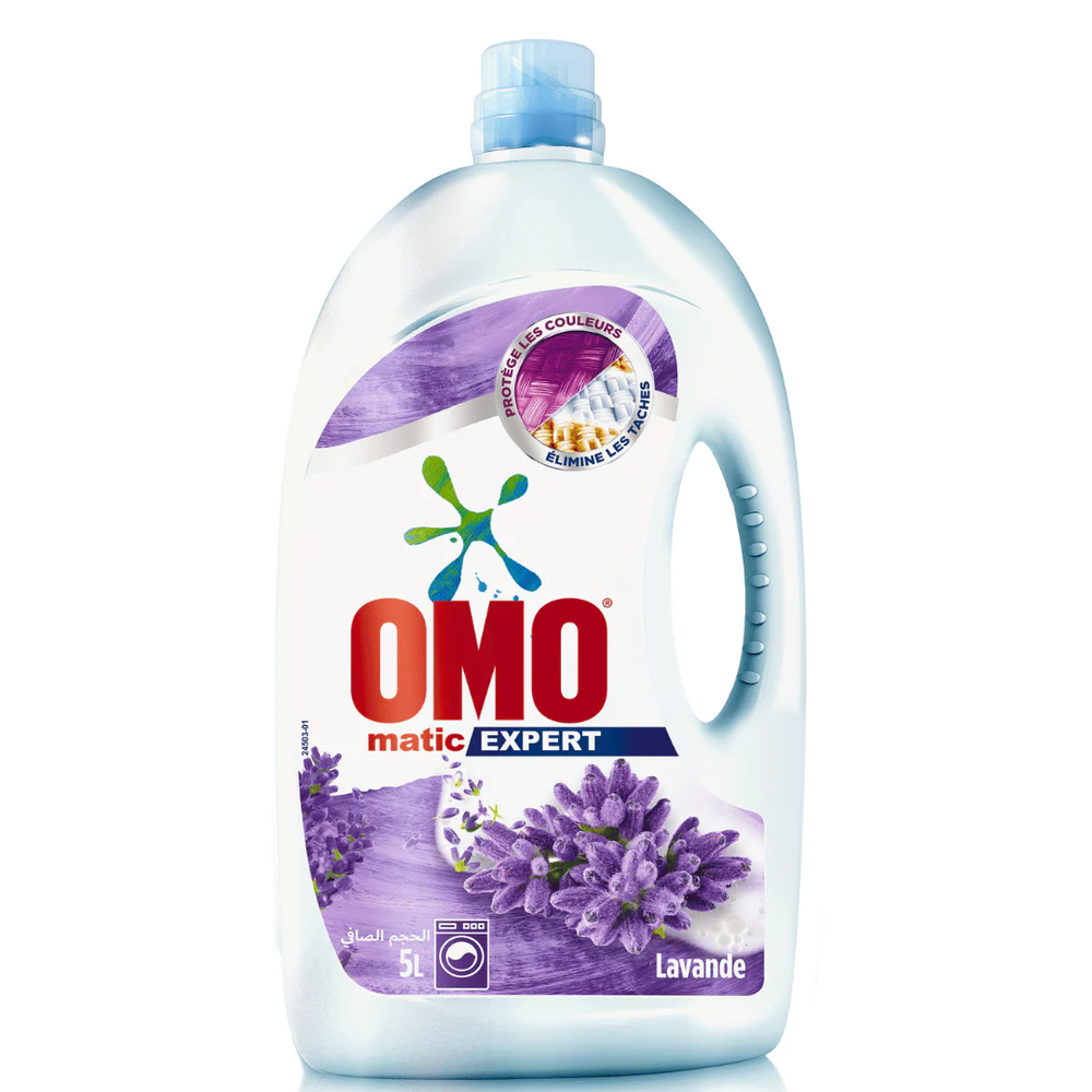 Omo Omo Expert Lavender Matic Laundry Detergent 5L | 281223 - Home & Kitchen - Lebanon
