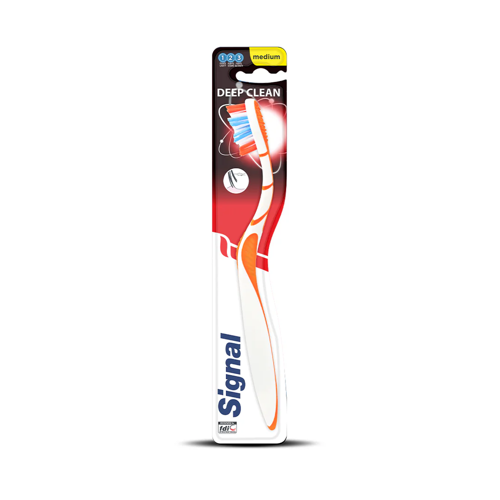 Signal Signal Deep Clean Medium Toothbrush | 257183 - Beauty & Personal Care - Lebanon