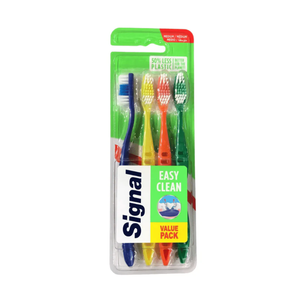 Signal Signal Extra Clean Soft Toothbrush x4 | 294034 - Beauty & Personal Care - Lebanon