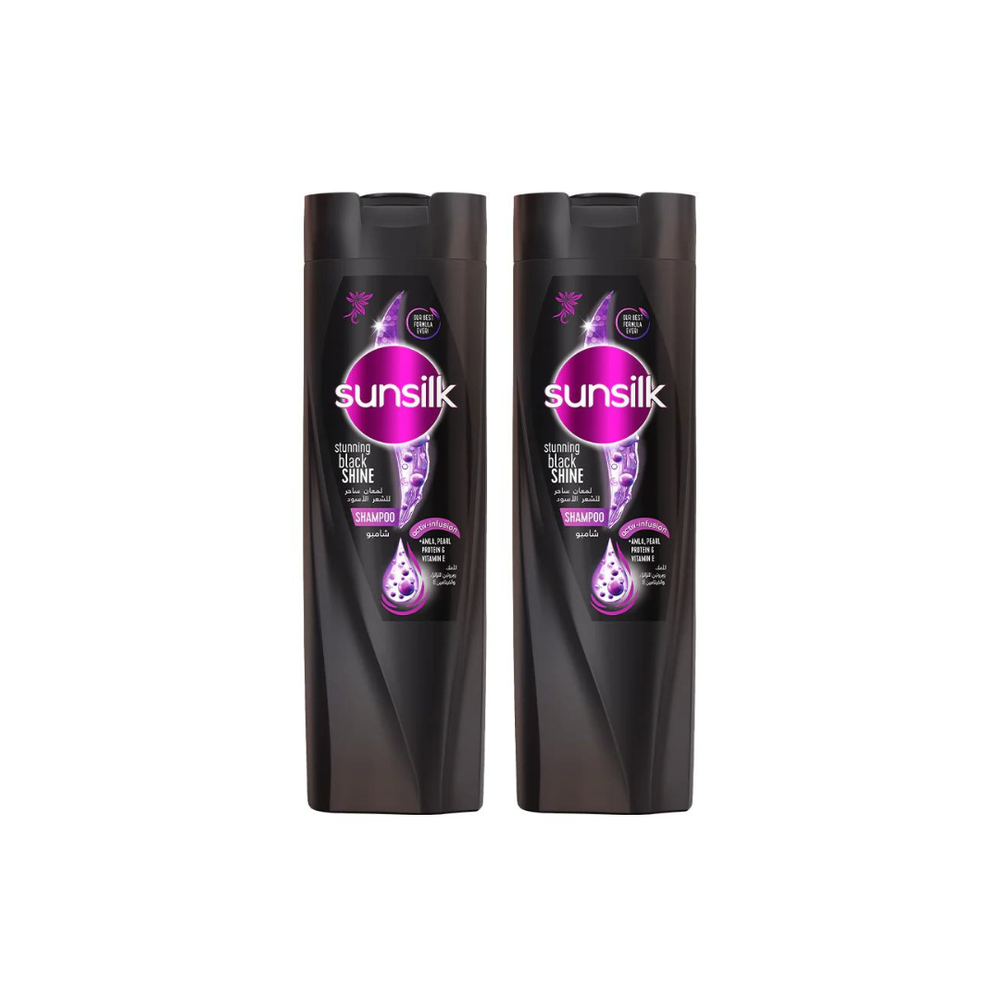 Sunsilk Sunsilk Shampoo Black Shine 350ml, 2 @ 20% OFF | 281629 - Beauty & Personal Care - Lebanon