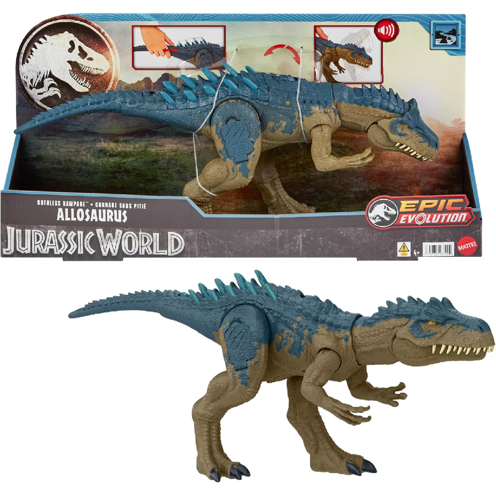 Jurassic World Jurassic World Super Colossal Allosaurus Dinosaur Figure 17" | MTJWHRX53 - Toys & Games - Lebanon