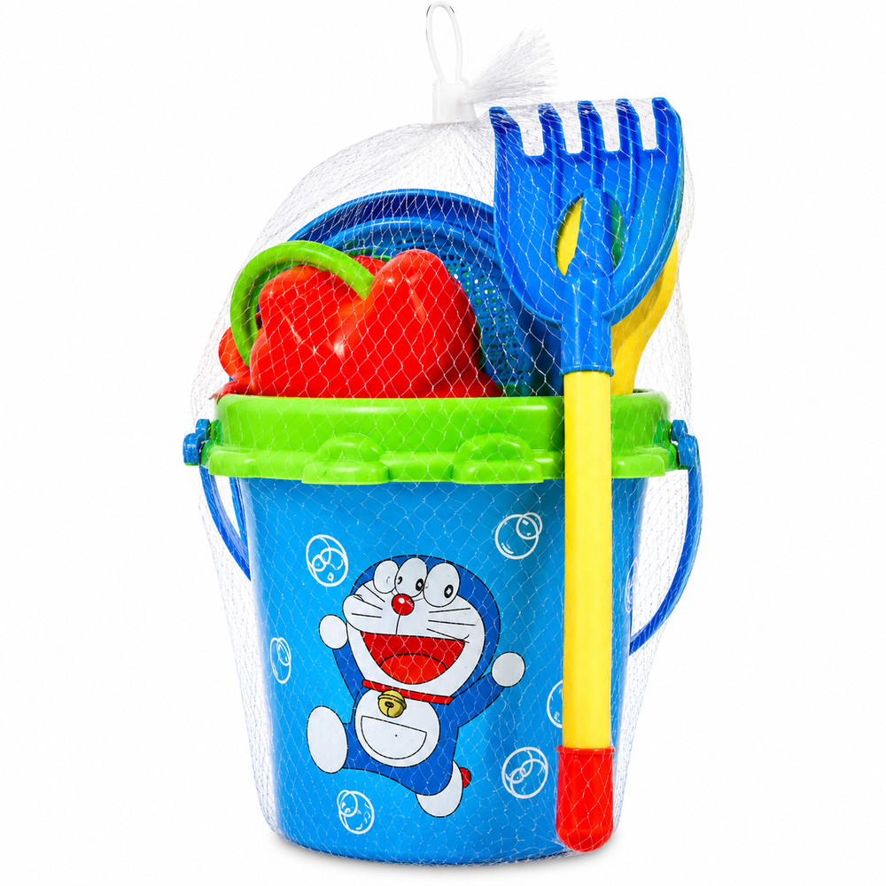 Beach Set with Bucket, Molds, Shovel & Water Can Blue | 671/1 BLUE - Sports & Outdoors - Lebanon