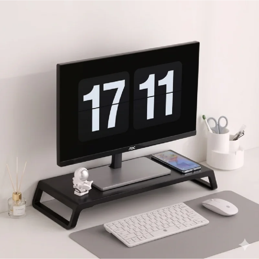 Laptop and Computer Monitor Riser Stand Black | MRD005 - Computers & Tech - Lebanon