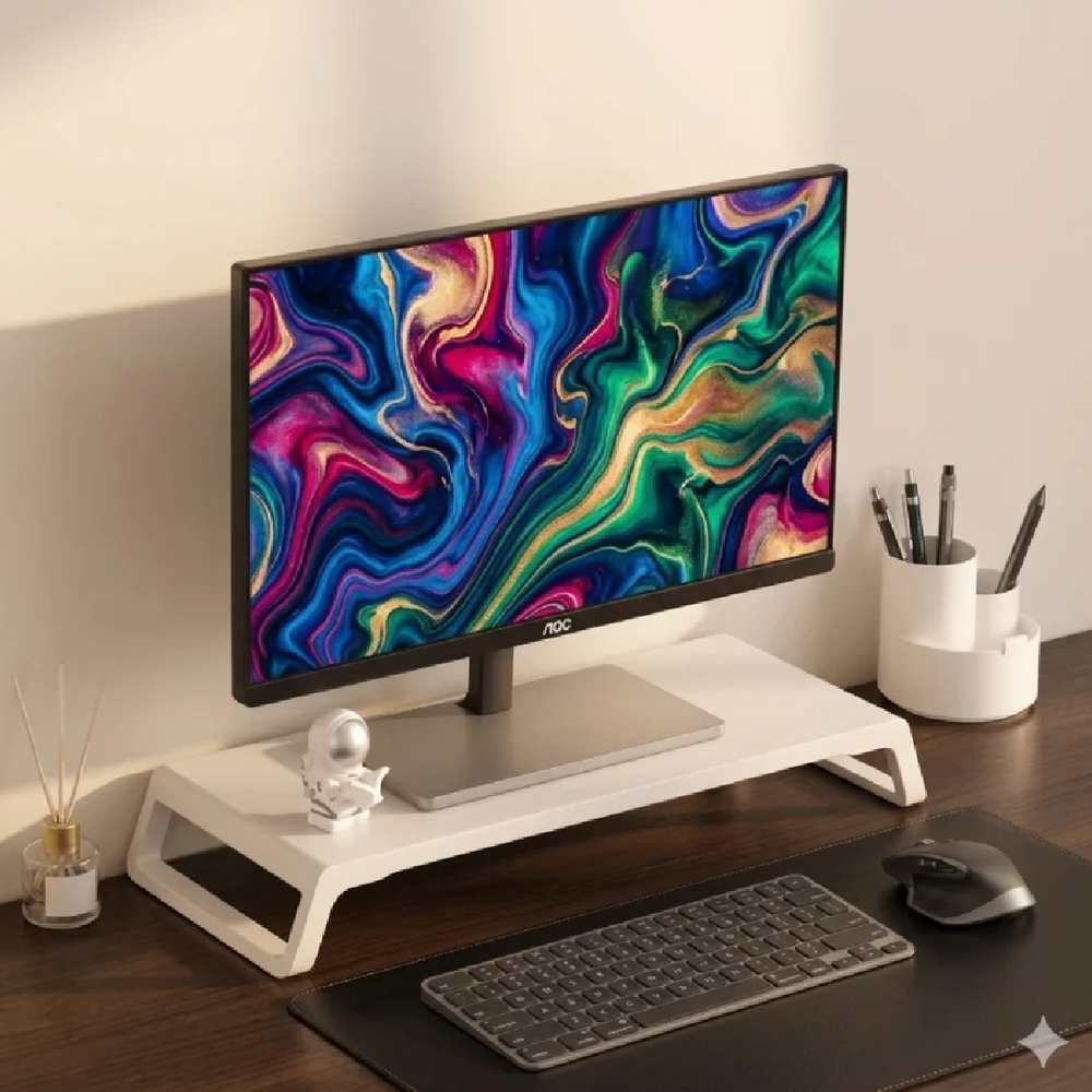 Laptop and Computer Monitor Riser Stand White | MRD005 White - Computers & Tech - Lebanon