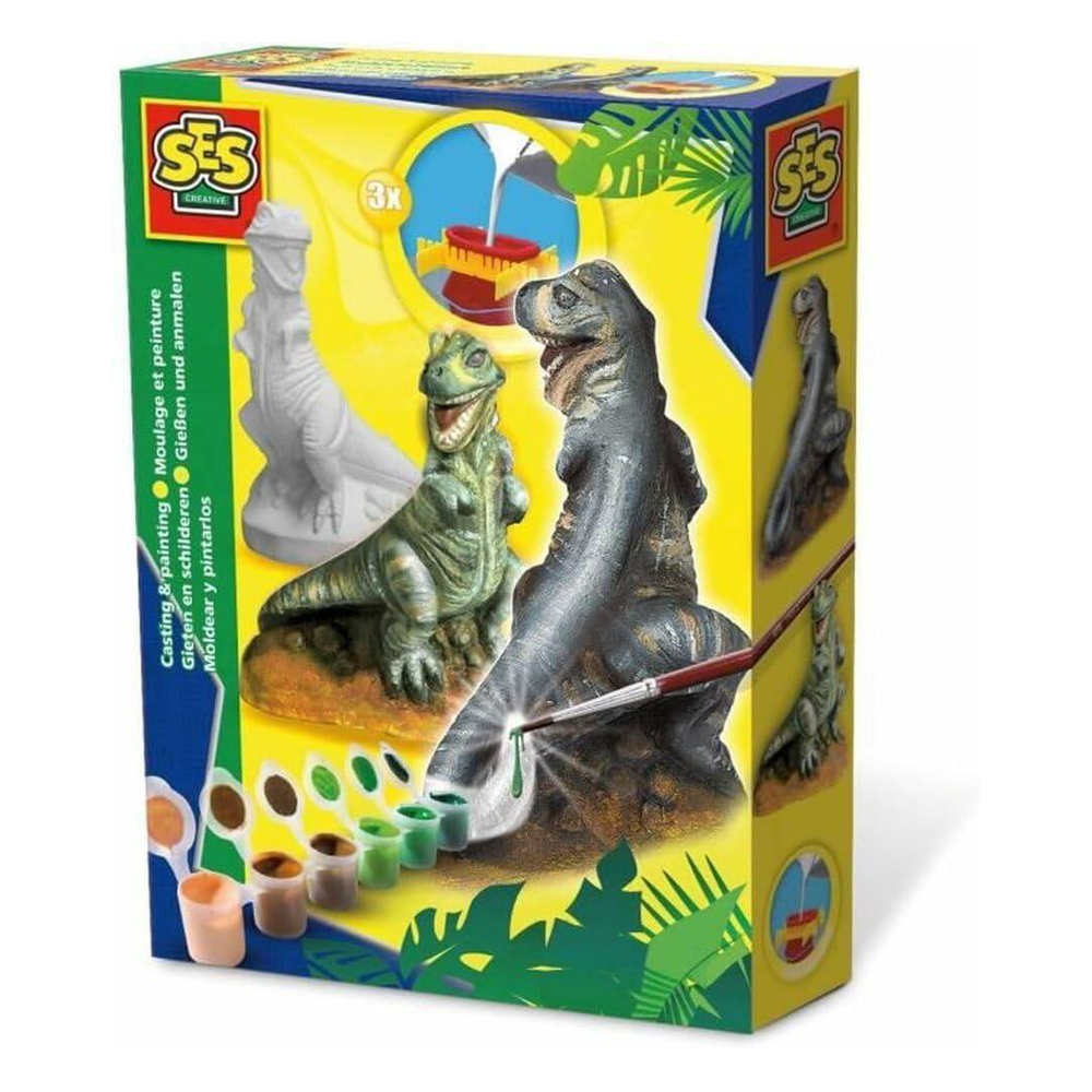 SES SES Creative Plaster Casting T-Rex Craft Kit | 01283 - Toys & Games - Lebanon