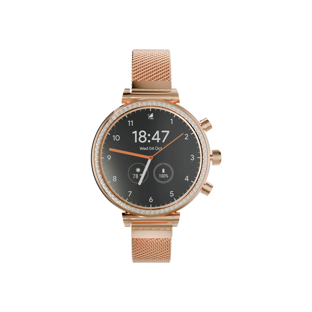 Heatz Heatz 1.28" inch super AMOLED smart watch - Gold | HW20 - Phones & Wearables - Lebanon