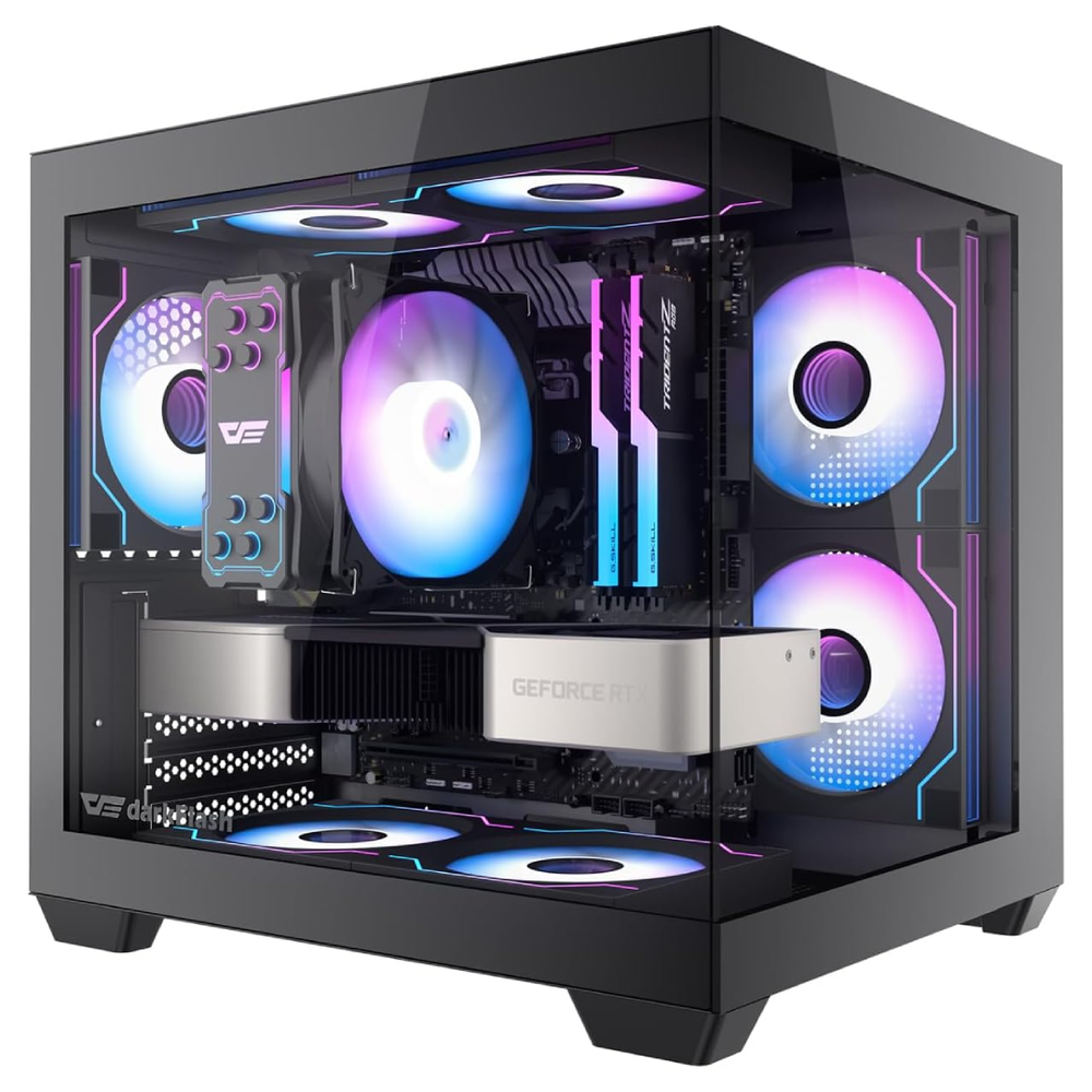 darkFlash DarkFlash C275P M-ATX PC Case Black | DF-C275P-BK - Other - Lebanon