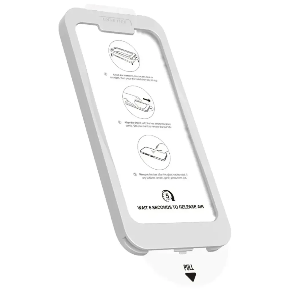Green Lion Green Lion Picasso 3D Glass with Alignment Tray for iPhone 17 Pro Max - Black Edge/Clear | GNP3DGL17PMCL - Phones & Wearables - Lebanon