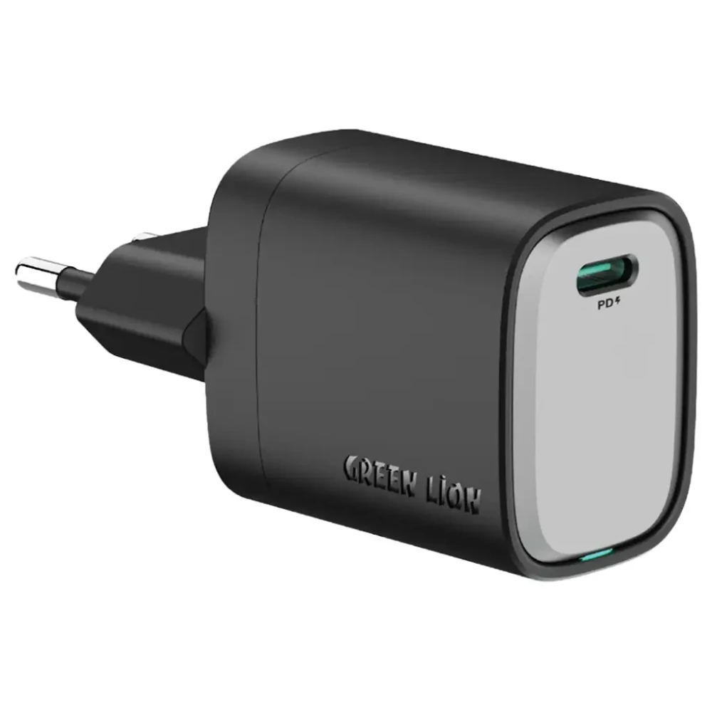 Green Lion Green Lion Supra 20W EU Wall Charger - Black Grey | GNSPD20EUTCBK - Phones & Wearables - Lebanon