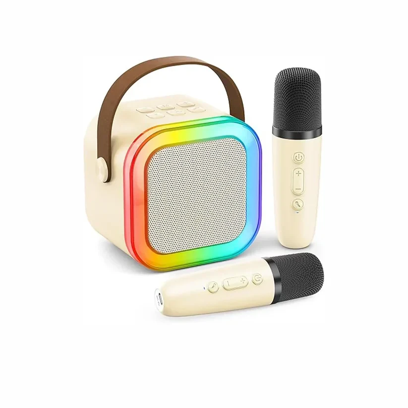 Heatz Heatz Bluetooth Speaker with 2 Wireless Microphones - white | HS1 - Computers & Tech - Lebanon