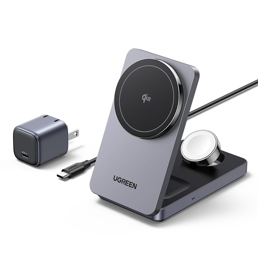 UGREEN UGREEN Qi2 15W MagFlow 3-in-1 MagSafe Charger with 30W Type-C Charger | 45025 - Other - Lebanon