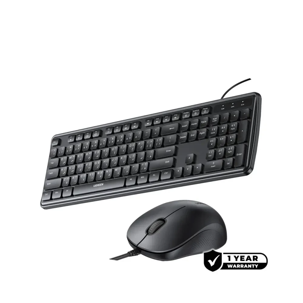 UGREEN UGREEN MK331 Quality You Can Feel Premium Wired English/Arabic Keyboard & Mouse Combo | 65777 - Computers & Tech - Lebanon