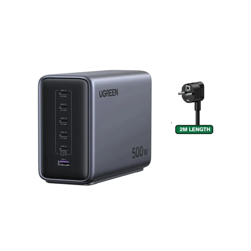 UGREEN UGREEN Nexode X759 500W GaN 6-Port Charging Station 240W PD | 55550B - Phones & Wearables - Lebanon
