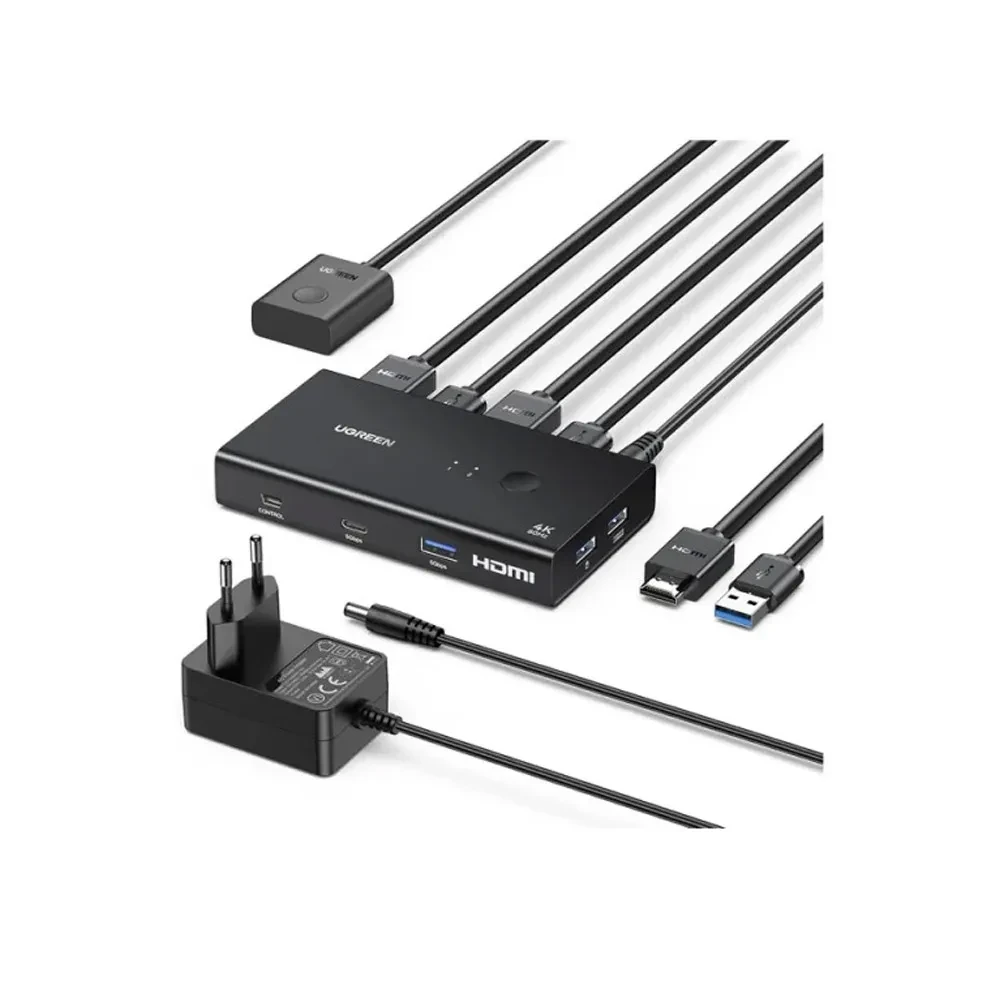 UGREEN UGREEN AK502 4K 2-Port HDMI KVM Switch Box 2 PCs to 1 Monitor | 45452 - Computers & Tech - Lebanon