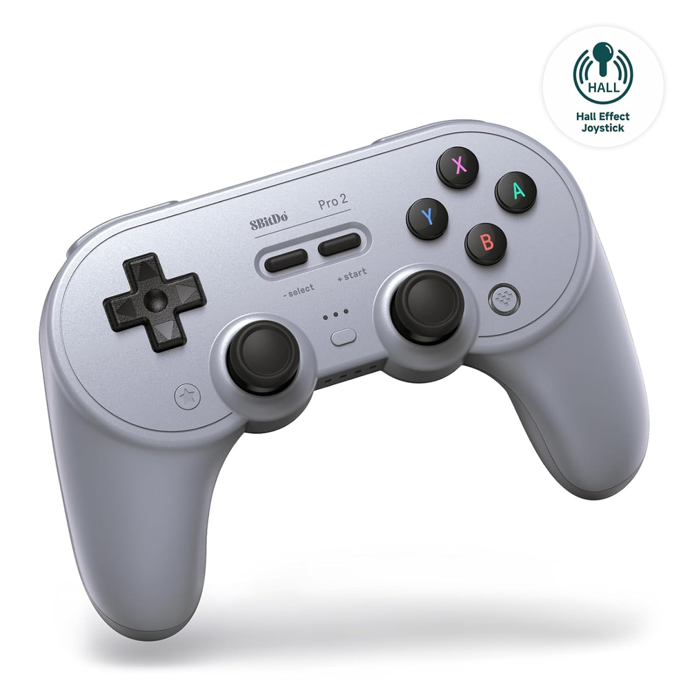 8BitDo 8BitDo Pro 2 Bluetooth Controller for Switch, PC, Android, Steam Deck & Apple Gray/Black - Other - Lebanon