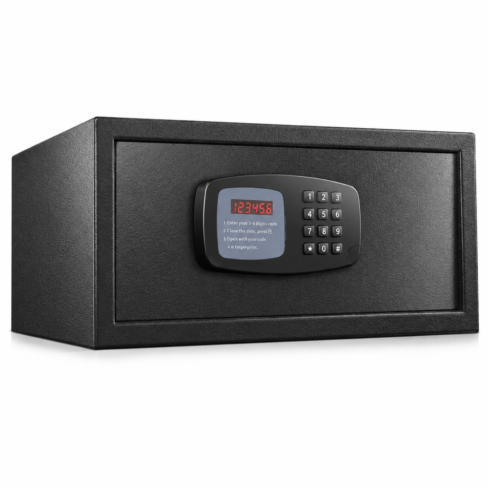 Carillo Carillo Hotel Safe with Key and Code | CROFD2042G - Home & Kitchen - Lebanon