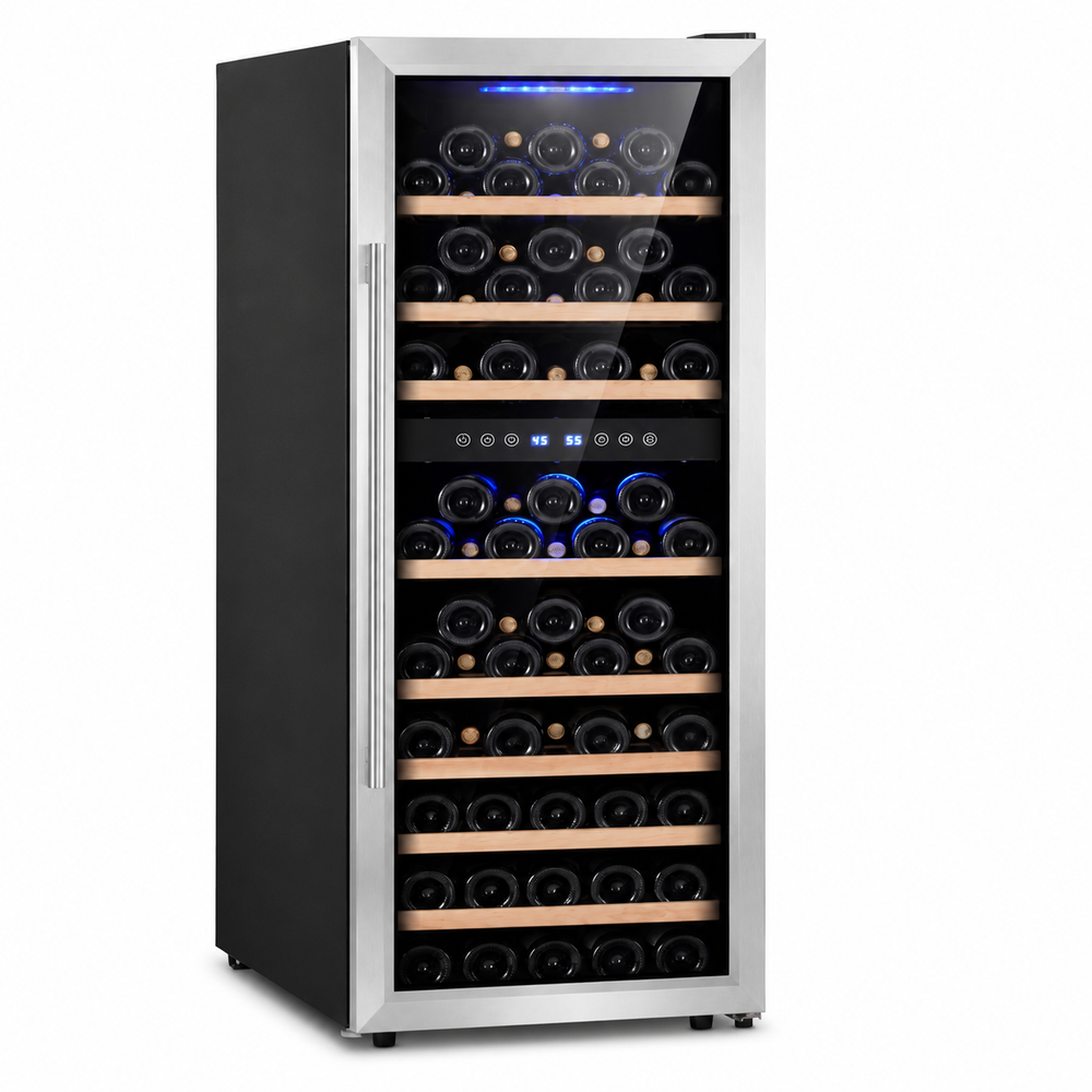 Carillo Carillo 73-Bottle Dual Zone Wine Cooler Stainless Steel | CROW73SDZ - Home & Kitchen - Lebanon