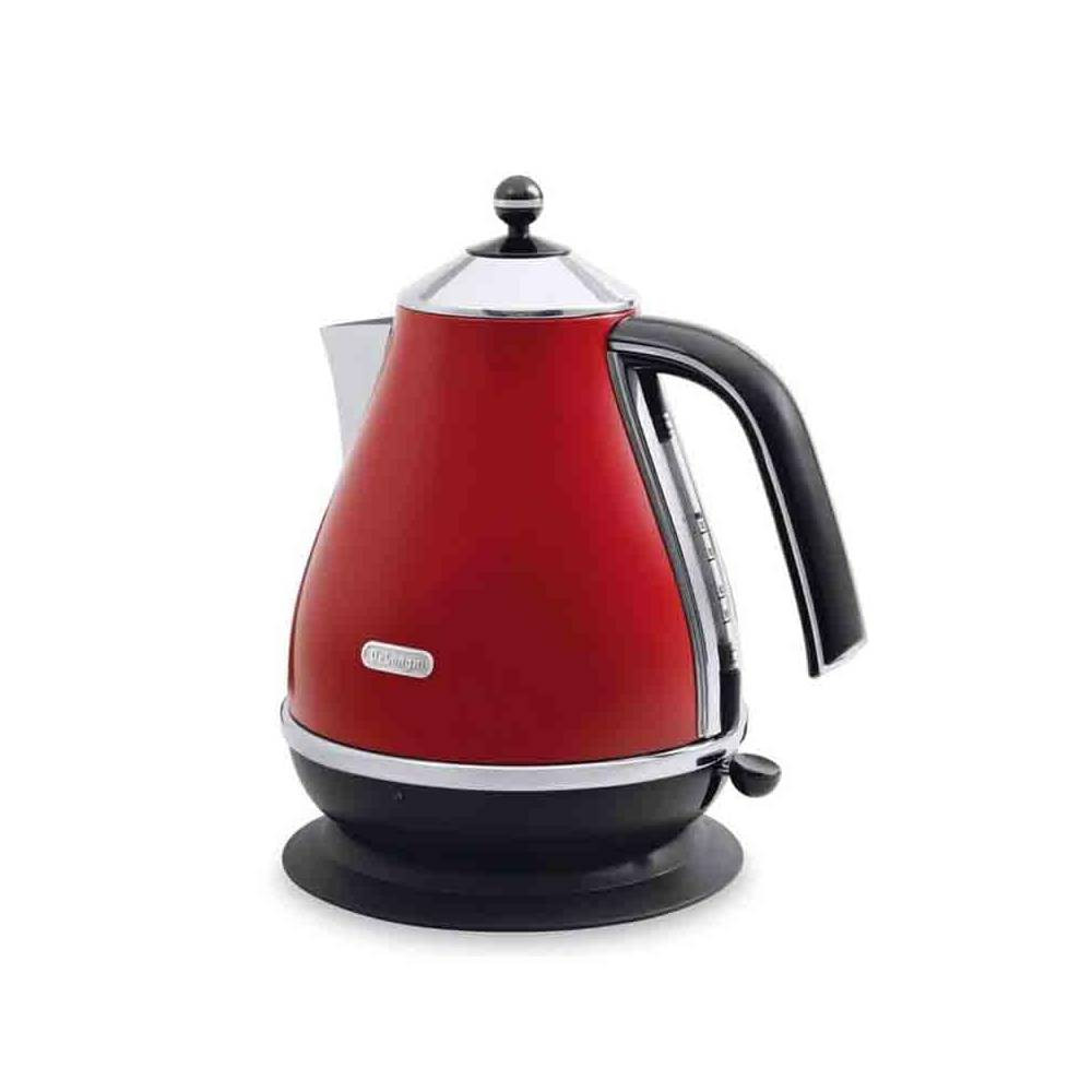 Delonghi DeLonghi Icona Kettle 1.7L 2000W Glossy Red | KBO2001R - Home & Kitchen - Lebanon