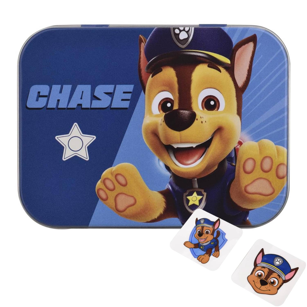 Take Care Paw Patrol Tattoo Band Aids Metal Box Assorted | DL12 - Toys & Games - Lebanon