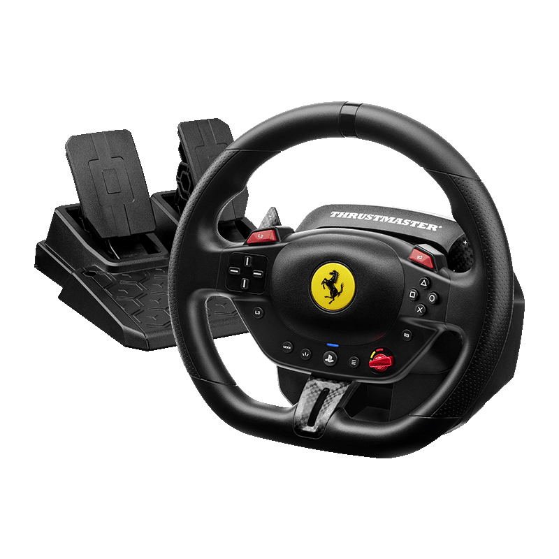  Thrustmaster T98 Ferrari 296 GTB Racing Wheel and Pedal Set - PS5 | PS4 | PC - Gaming - Lebanon