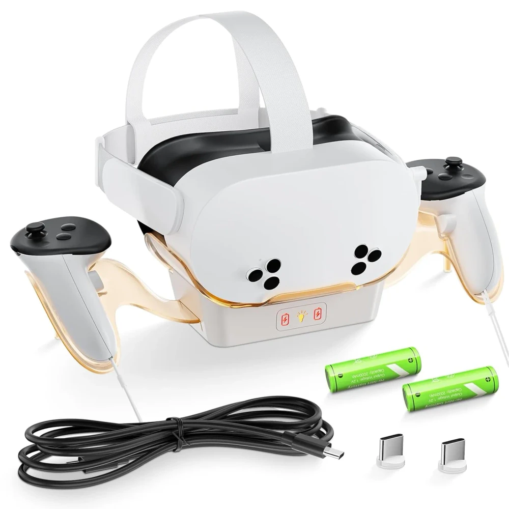 Dobe DOBE Charging Station with Rechargeable Batteries & LED Light for Meta Quest 3 | Meta Quest 3S | TY-3868 - Gaming - Lebanon