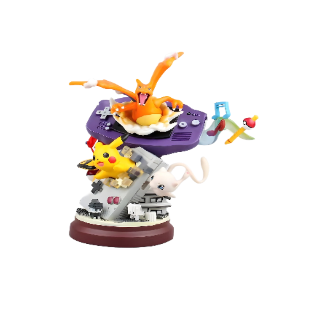 Pokemon Pokémon Diorama 20cm with Pikachu, Charizard, Mew & Nintendo Game Boy Consoles - Gaming - Lebanon