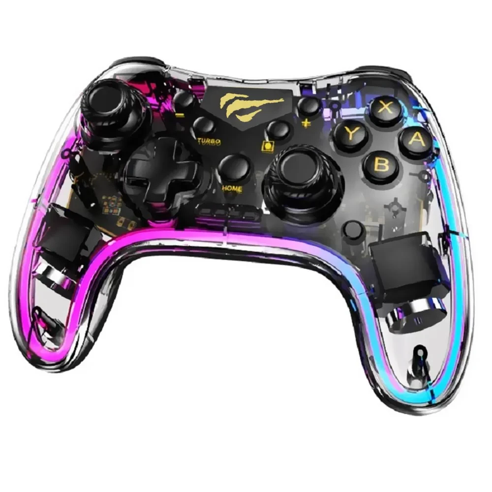 Nintendo Havit RGB Gamenote Transparent Wireless Controller HV-G180BT - PC | PS3 | PS4 | Switch | Mobile - Gaming - Lebanon