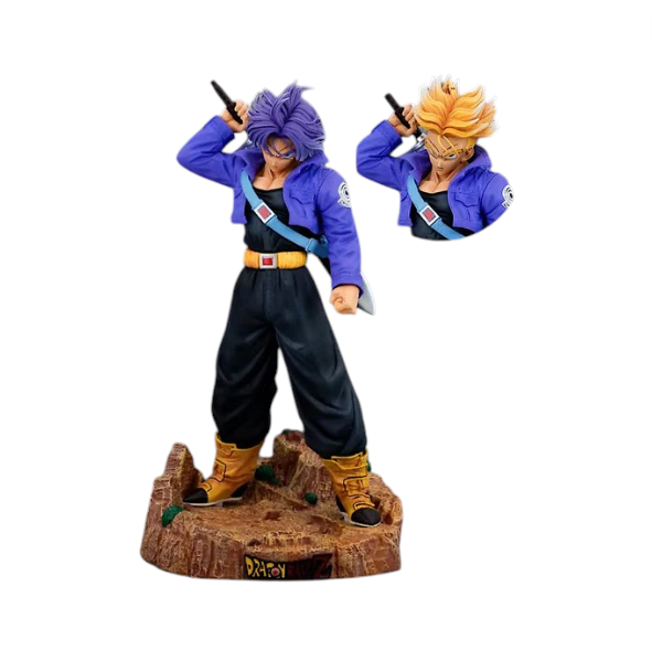 DragonBall Dragon Ball Z Trunks 2 Heads Change 48CM Anime PVC Figure - Toys & Games - Lebanon