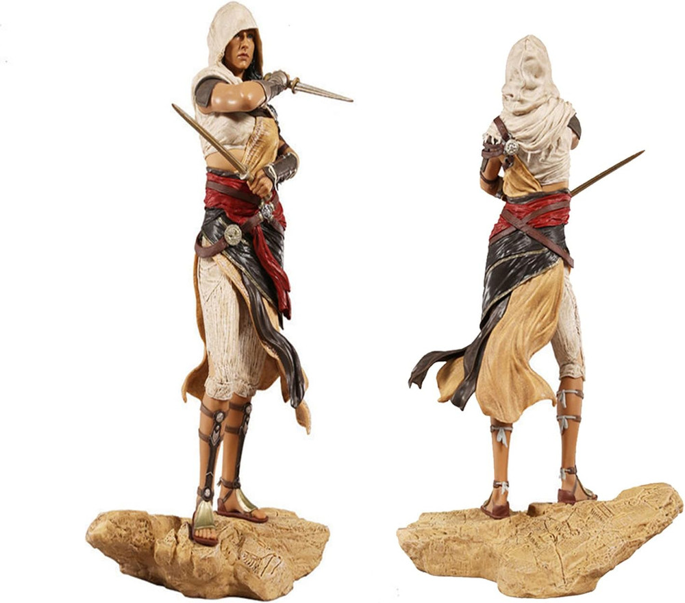 Assassin's Creed Origins Aya Figure - 27cm Modified Version with Knives and Stand - Toys & Games - Lebanon