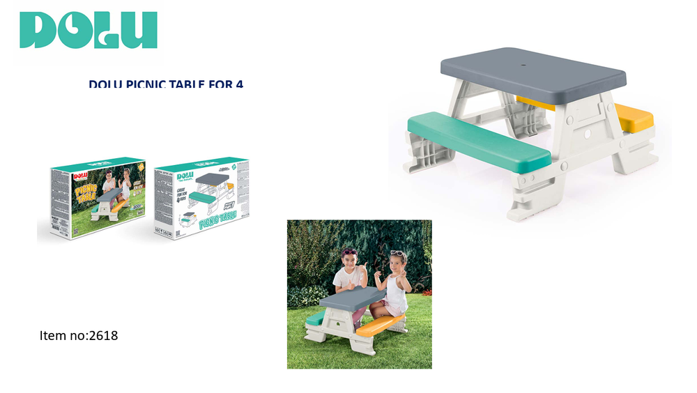 Dolu Dolu Picnic Table for 4 Kids | 2618 - Toys & Games - Lebanon