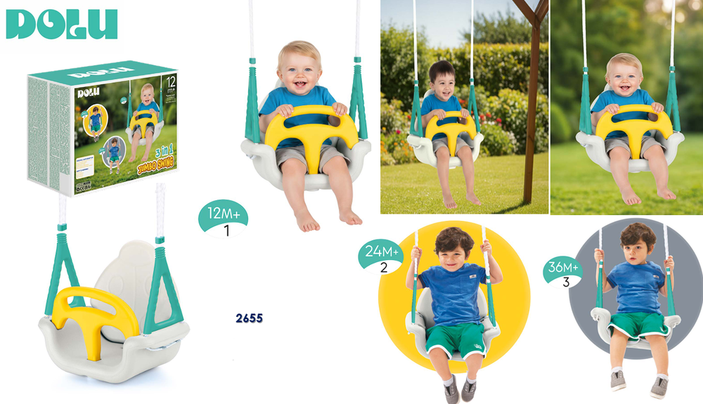 Dolu Dolu 3 in 1 Jumbo Swing 12M+ | 2655 - Home & Kitchen - Lebanon
