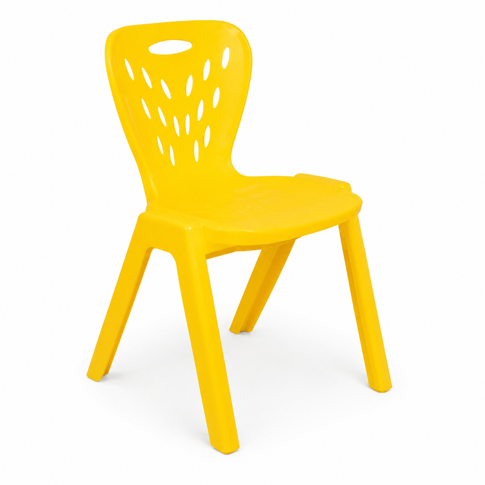 Dolu Dolu Kids Plastic Chair - Yellow | 3078/1 - Toys & Games - Lebanon