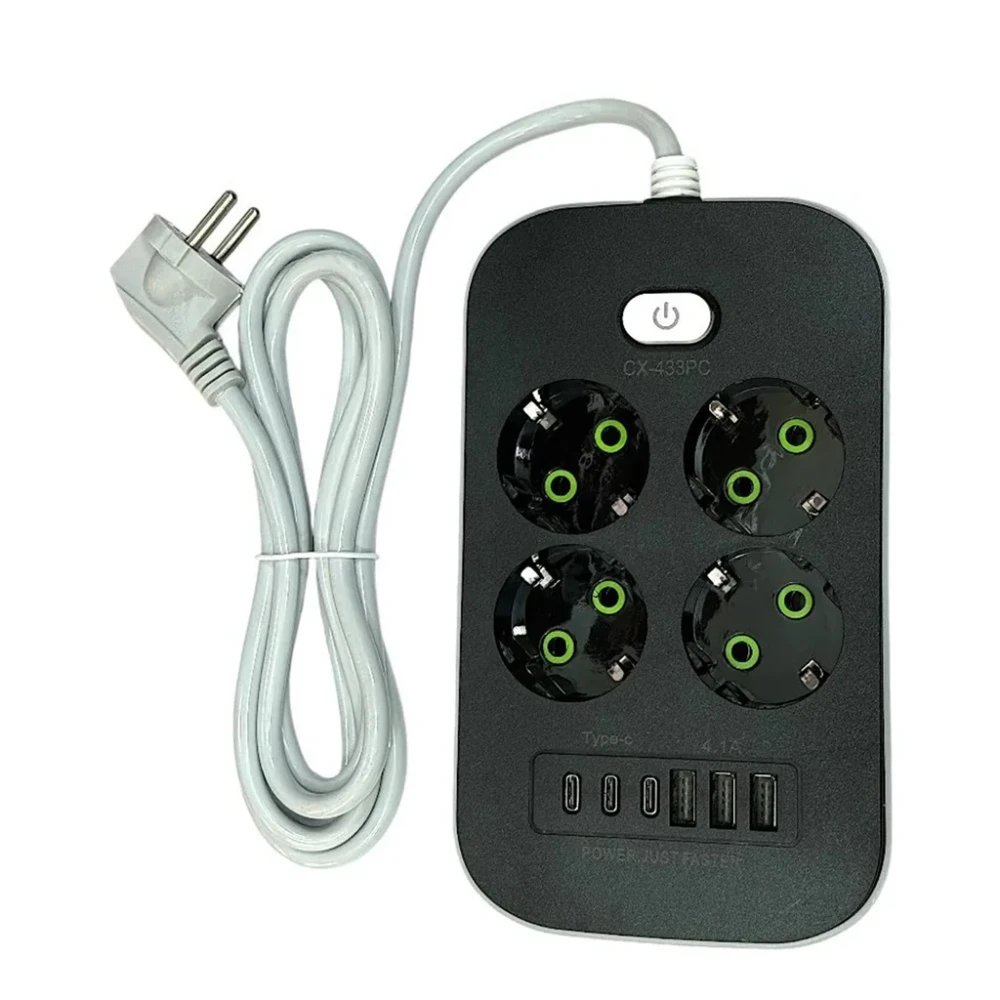 4-Socket EU Plug Power Strip with USB-C PD Fast Charging | CX-443PC - Computers & Tech - Lebanon
