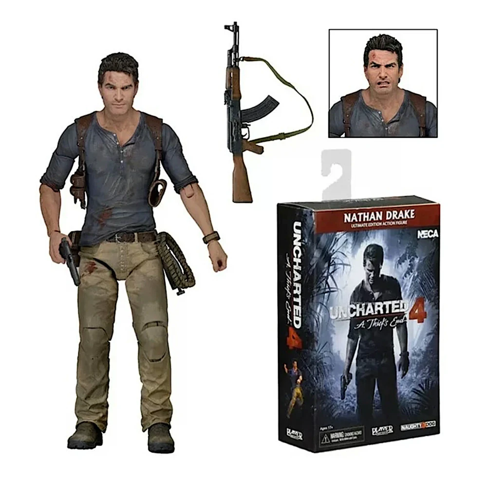 NECA Uncharted 4 - Nathan Drake Ultimate Edition Action Figure - Toys & Games - Lebanon