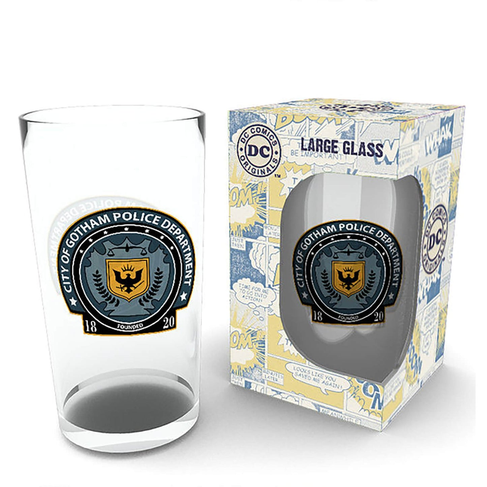 DC Comics Gotham Police Large Glass 16oz - Home & Kitchen - Lebanon