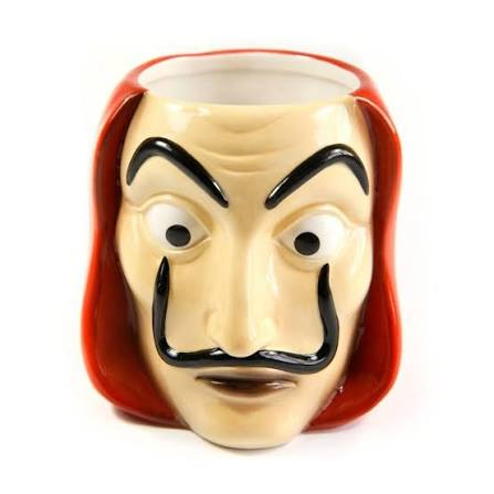 Grupo Erik Money Heist Mask 3D Ceramic Mug 350ml - Home & Kitchen - Lebanon